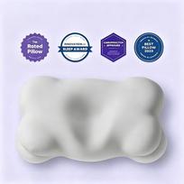 Cloud-Shaped Memory Foam Pillow Side Sleepers With Cervical Support Removable Ice Silk Cover Medium Firmness Pillow Cover Inner Core Outer Cover