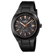 Casio Edifice EFK-200 Series 100M Waterproof Date Display Automatic Manual Mechanical Movement Resin Strap Watch Men watches Black EFK-200XPB-1A Black gray