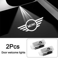 LED HD automobilio durelių logotipo pasitikimo šviesos projektoriaus lempos priedai MINI Cooper S Works JCW R55 R56 R50 R53 R60 R61 F54 F55 F56.. dymfu11 gray