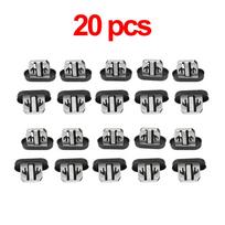 20PCS Car Bumper Fender Liner Clip Side Skirt Fastener 1110167-00-A For Tesla Model 3 2020-2022 Adjustable Fastener Fixed Buckle gray