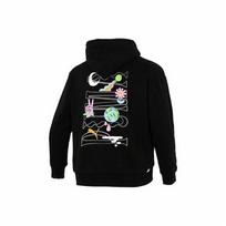 PUMA Men's Black Hoodie with Logo Print EU M gray