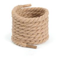 8MM Patvarūs medvilniniai batraiščiai Pakeičiami raišteliai batams Apvalūs Stori Kanapių Virvės Batraiščiai Plotis 8MM Ilgis 120CM Unisex 120cm ruda