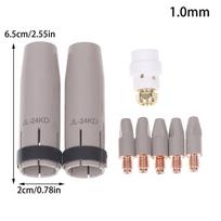 1 Rinkinys 24Kd Dangos Apsaugos Antgalis 0,8/1,0/1,2 mm MIG Degiklio Dujų Antgalio Laikiklis 24Kd MIG MAG Suvirinimo Degikliui