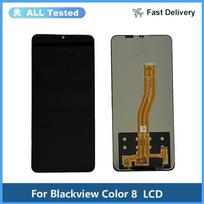 Pilnas LCD ekrano ir lietimui jautraus stiklo surinkimas, skirtas Blackview Color 8 gray