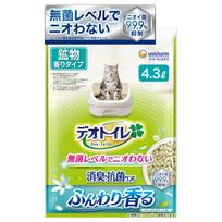 Deotoilet Deodorizing Antibacterial Cat Natural Green & Litter, Scent, 4.3L blue