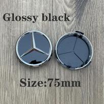 4 vnt. 75 mm automobilio ratlankio centrinis dangtelis, stebulės dangteliai, emblemos priedai Mercedes Benz AMG W210 W211 W176 W203 W204 W212 W205 CLA CLK GLA GLC