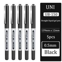 Uni Ball Gelinio rašalo rašiklis Tiesus skysto rašalo rutulinis rašiklis Rinkinys UB-150 0,5/0,38mm Juodas Mėlynas Raudonas rašalas Biuro Mokyklos Raštinės Reikmenys gray