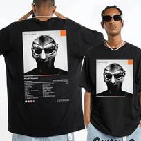Dainininkas Mf Doom Madlib Madvillain Dvipusiai Grafiniai Marškinėliai Viršutiniai Drabužiai Vyriški Laisvi Hip Hop Marškinėliai Vyrams Moterims Medvilniniai Marškinėliai Drabužiai XXXL black