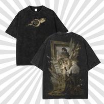 Clair Obscur Expedition 33 Washed Shirt Double Sided Shirt, Gamer Gift L black