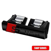 2026 S Line 3D Logo Car Front Grille Badge Sticker Metal S Line Emblem For Audi Sline RS A3 A4 A5 A6 A7 A8 S3 RS3 RS5 RS6 S4 Q2 Q5 Q3 Sline