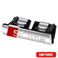 2026 S Line 3D Logo Car Front Grille Badge Sticker Metal S Line Emblem For Audi Sline RS A3 A4 A5 A6 A7 A8 S3 RS3 RS5 RS6 S4 Q2 Q5 Q3 Sline