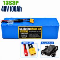 48V 100Ah 13S3P 2000W Elektrinis paspirtukas su greito įkrovimo ličio jonų akumuliatorių bloku, aprūpintas išmaniuoju BMS ir integruotu 500W-2000W didelės galios varikliu