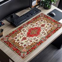 Persian Rug Texture Mouse Pad Desk Mats Gaming Room Decoration Desk Gadgets Laptop Accessories Carpet Mousepad Speed Office 350X600X2MM