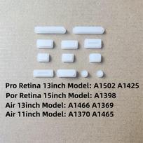 Suitable for Apple MacBook M5 M4 Air Pro 14 16 Inch Notebook Dust Plug Cover Headphone Jack Plug SD Card Slot Plug Silicone Soft2 12pcs-transparent