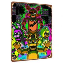 Five Nights At Freddys Custom Metal Wall Art Game Character Poster Home Decor for Fans 20X30CM