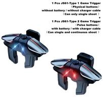 6 Finger Mobile Phone Alloy Pulse Auto Fire Game Trigger for PUBG Aim Shooter L1R1 Key Button for IOS Android Gaming Accessories 5 JS61-Style 2 Standard