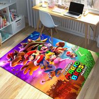 Super Mario Bros nuotykių kilimas žaidimų kambariui, miegamajam, svetainei, sofai, namų dekoravimui, vaikų žaidimų zonos kilimas, neslystantis grindų kilimėlis 50cmx80cm