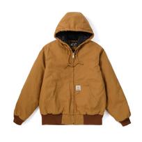 Žieminis aktyvus striukė dygsniuota vintage plauta darbo drabužiai ančių drobė su gobtuvu Y2k oversize bomber Detroit striukė vyrams XS