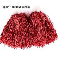 rankena Klubo Sporto Reikmenys Šokėjos Pomponai Šokis Šokio Kamuolys Šventės Dekoratorius 1pair Red double hole
