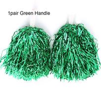 rankena Klubo Sporto Reikmenys Šokėjos Pomponai Šokis Šokio Kamuolys Šventės Dekoratorius 1pair Green Handle