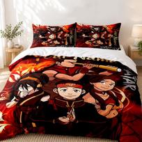 Avatar The Last Airbender Custom Name 3pc set Perfect for bedroom use Comfortable bedding set includes a duvet cover and two pillowcases Ideal birthda 135cmx200cm