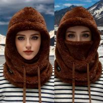 Winter Warm Thermal Windproof Balaclava Ski Hood Motorcycle Face Cover Polar Fleece Adjustable Cycling Neck Cover Full Face Mask ruda