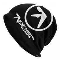 Winter Warm Knitting Hats Adult Unisex Aphex Twin Electronic Music Skullies Beanies Caps British Musician Composer Bonnet Hats One Size white