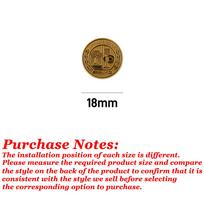 18/29/37/48/52/57mm 3D Affalterbach AMG Emblem Sticker Car Start Button Cover Decoration Steering Wheel Decal For Mercedes Benz 1PCS brown