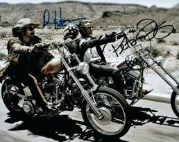 Peter Fonda Hopper Autographed Signed 12x18inch Photo Poster Painting ( Easy Rider ) REPRINT white