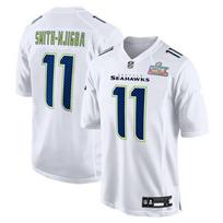 2026 NFL Playoff Embroidered Football Jersey Seahawks Patriots Fan Gear Seahawks 11 White