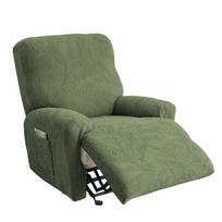1/2/3 Seater Split Recliner Sofa Cover Solid Color Jacquard Armchair Covers for Reclining Sofa Elastic Slipcover for Living Room