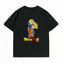 Dragon Ball Super Goku SSJ3 Print T-shirt Casual Short Sleeve Cotton Anime Streetwear T-shirt Unisex XXXL