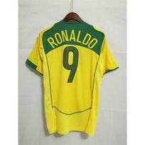 1998 Classic Brazil Jersey Ronaldo 9/10 Home Football Shirt Adult Retro Soccer Top L