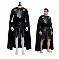 Helovino kostiumų rinkinys su peties apsiaustu ir antpečiais, Teminis Cosplay apranga L black