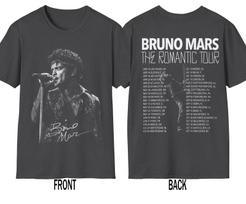 Bruno Mars World tour 2026 Unisex T-Shirt Unisex T-Shirt L gray