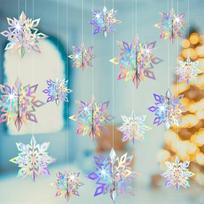 Cutout Snowflake 6-Piece Set One Size gray