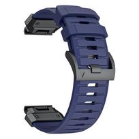 22/26mm FKM guminė apyrankė, skirta Garmin Fenix 8 51/47mm E 7 7X Pro 6 6X QuickFit apyrankėms, skirtoms Tactix 8 Enduro 3 Marq Epix Gen2 Pro dirželiui QuickFit 26mm mėlyna