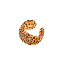 Minority Design Leopard Print Cuff Bangles Europe American Style Exaggerated Bracelet  Girls beige