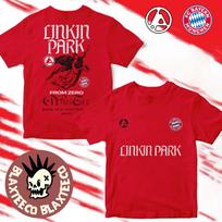 Linkin Park X FC Bayern Munchen 2026 Exclusive Event Merch Tee In Munich Germany On June 11 And 12, 2026 T-Shirt 120 red