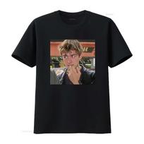 Damon Albarn Photo Print T Shirt for Men and Unique Design vintage Washed streetwear For Everyd XL brown