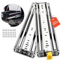VEVOR Heavy Duty Drawer Slides, 66 cm 226.8 kg with Lock Side Mount Rails, for Cabinets, Kitchen, Workbench, RV 69 x 7.6 x 1.9 cm
