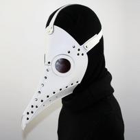 Helovino Steampunk Maro Paukščio Snapas Kaukės Balius Juodgalvis Hg083 white