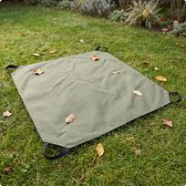 Leaf Collection Tarp Collapsible Reinforced for Gardeners beige