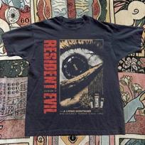 Resident Evil Graphic Tee Black Unisex Retro Gaming Gift T-Shirt L gray