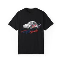 Boy's Casual Cotton Crew Neck T-shirt Herbie (The Love Bug) Vintage Car Graphic T-Shirt, Unisex Humor Tee, Car Lovers M white