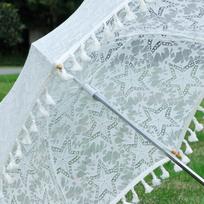 Lace Parasol Umbrella for Kids Stage Performance Wedding Photography Prop gray