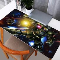 Large Mouse Pad Gamer Mechanical Warrior Gundam Zaku II Keyboard Mousepad Pc Computer Desk Mat Gaming Pad Mouse Mats For CS GO 30x80x0.2cm gray
