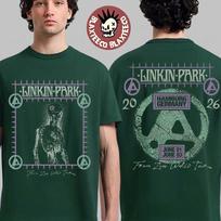 Linkin Park Hamburg Germany 2026 Exclusive Event Tee On June 1 And 3 2026 From Zero World Tour Green T-Shirt 150 gray