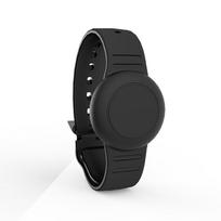 Wristband Children Watch Band Silicone Lightweight GPS Tracker Protector Waterproof Unisex GPS Bracelet for Apple Air Tag black
