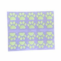 10/20Pcs Self-adhesive Fluorescent Paw Wall Sticker Glowing Window Sticker  Background Decoration 20Pcs